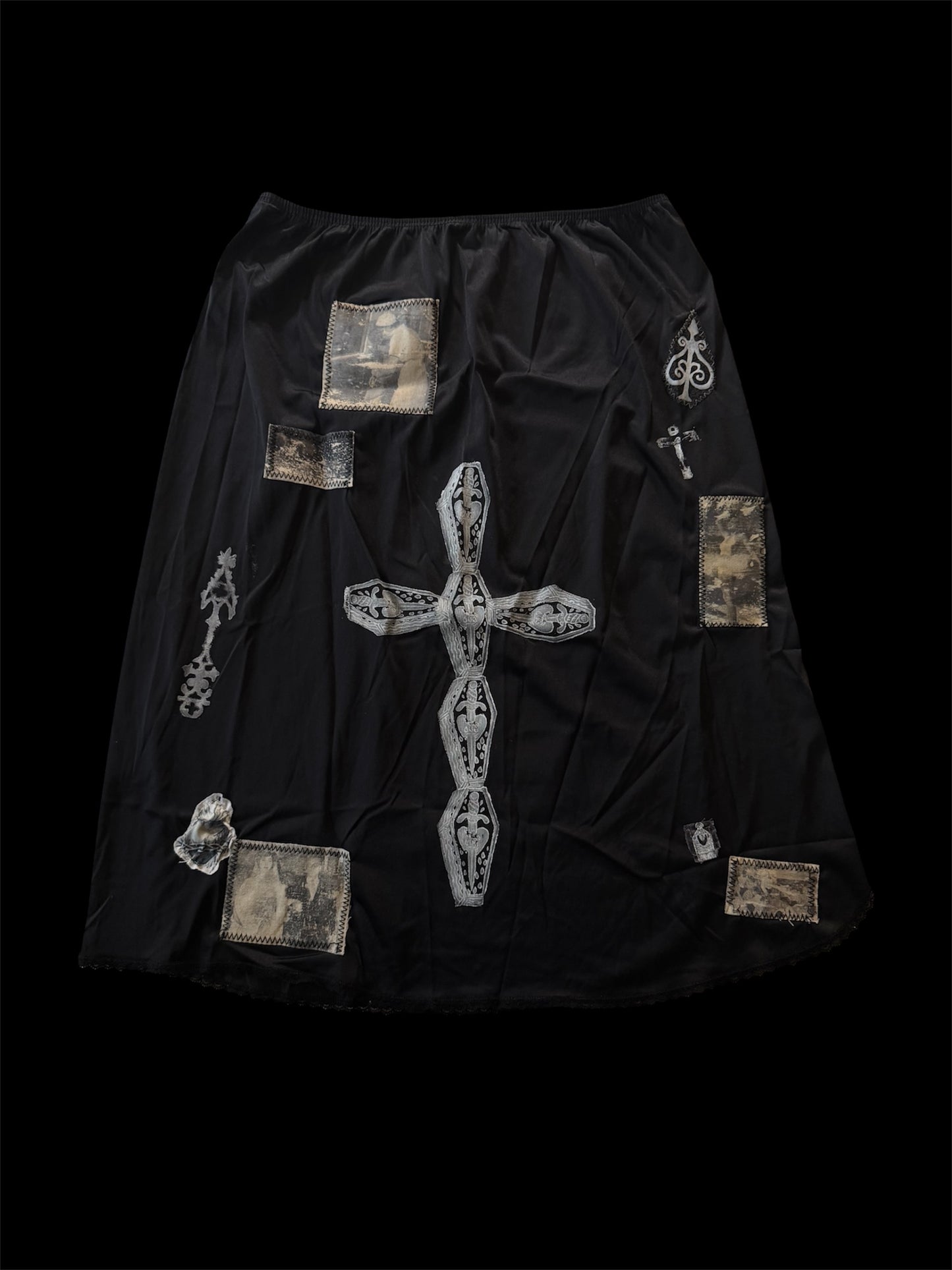 Coffin Cross Slip Skirt