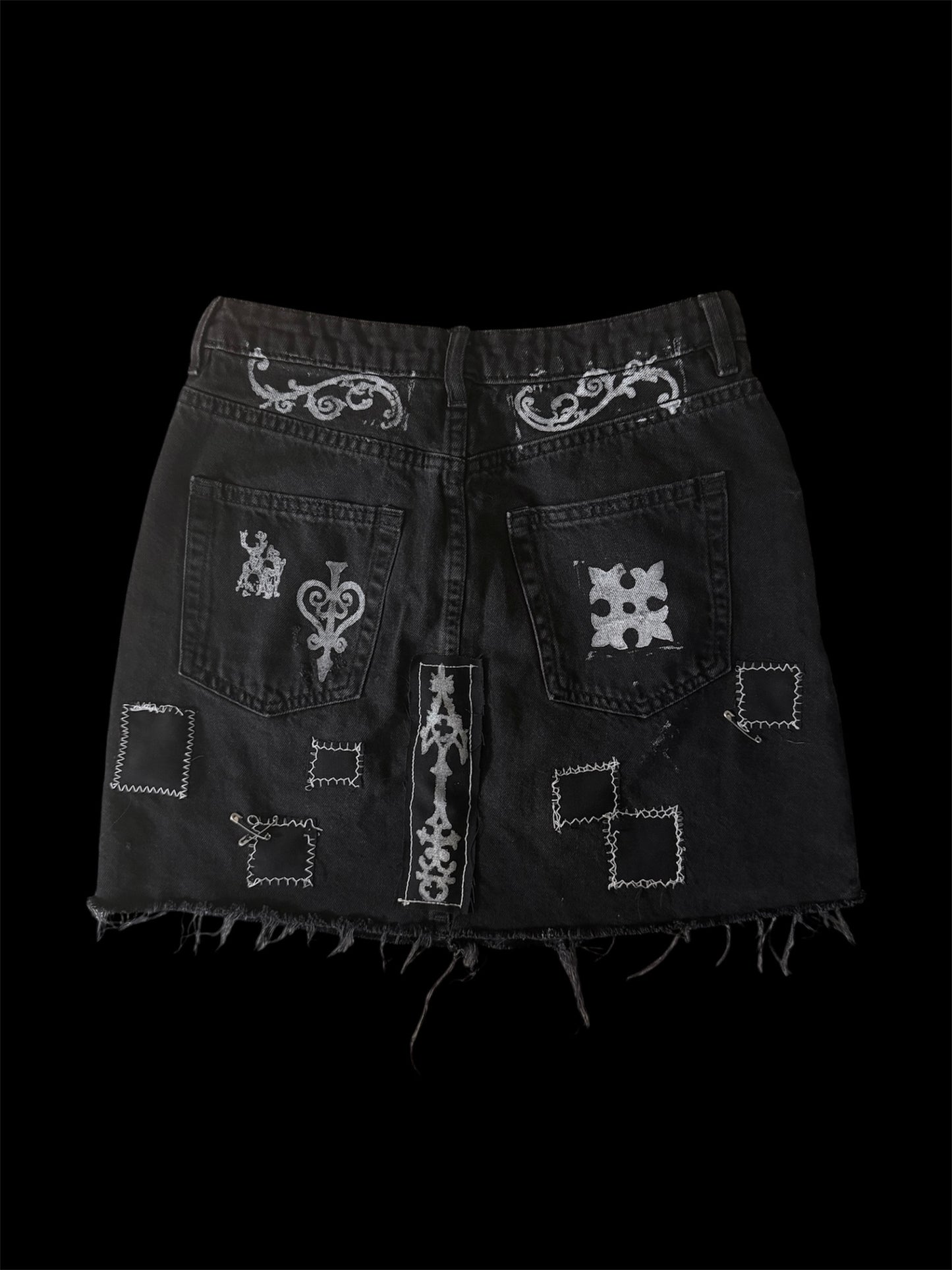 Patchwork Mini Skirt
