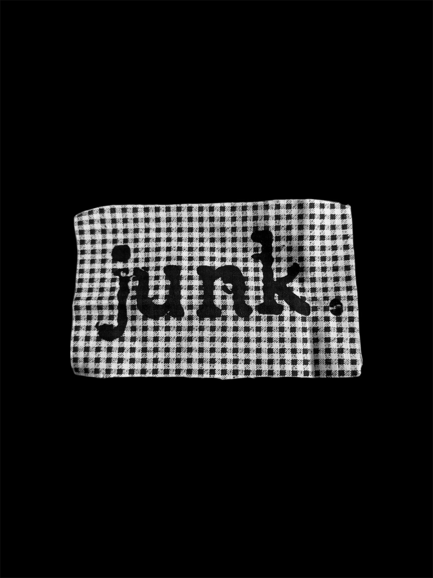 Junk Logo Gingham Patch