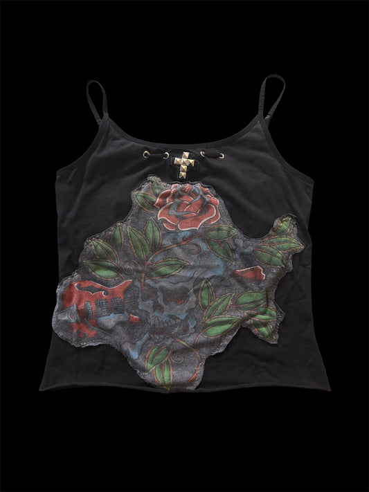 Skull/Rose Tank Top