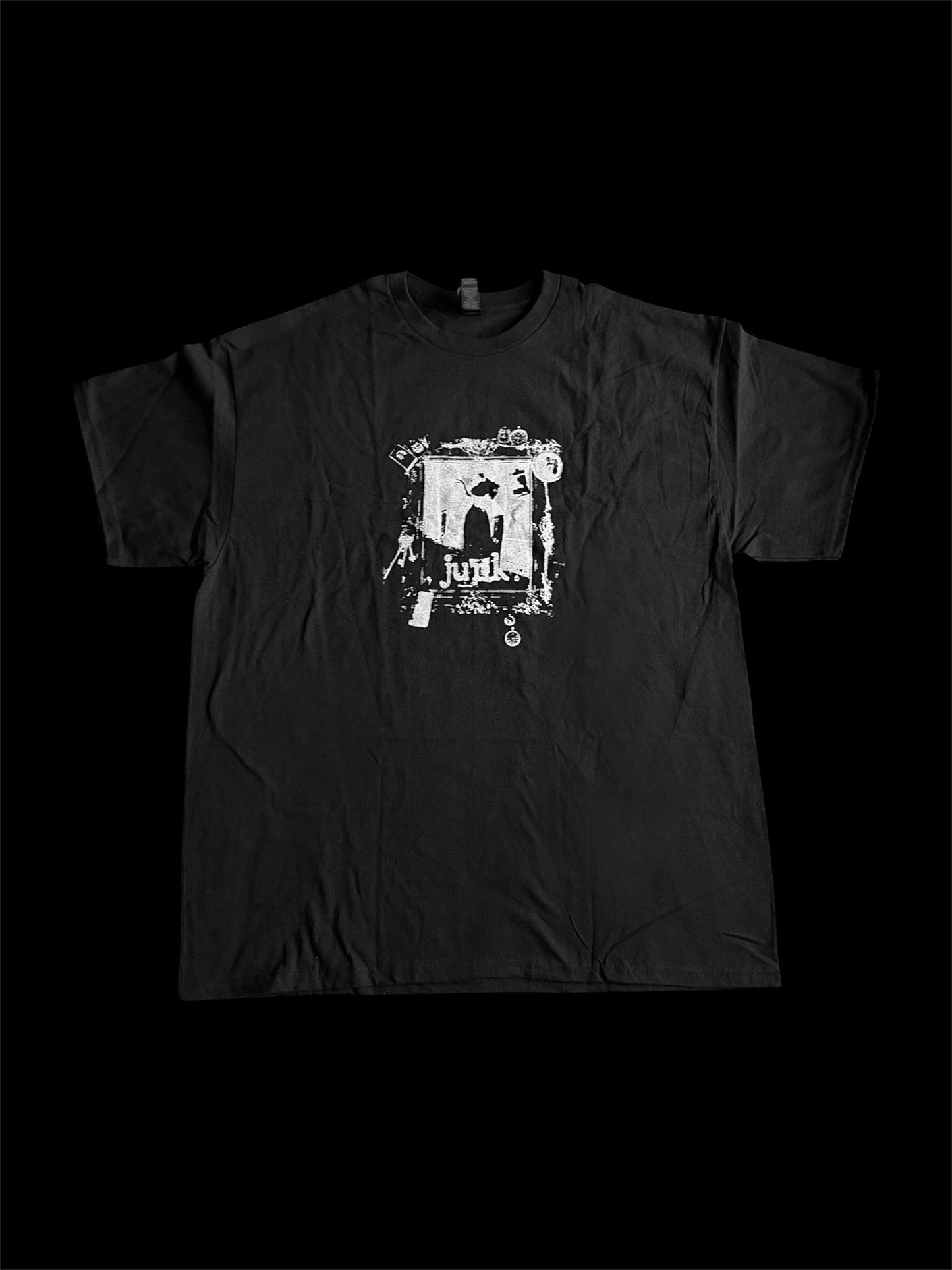 Black Junk Frame Tee